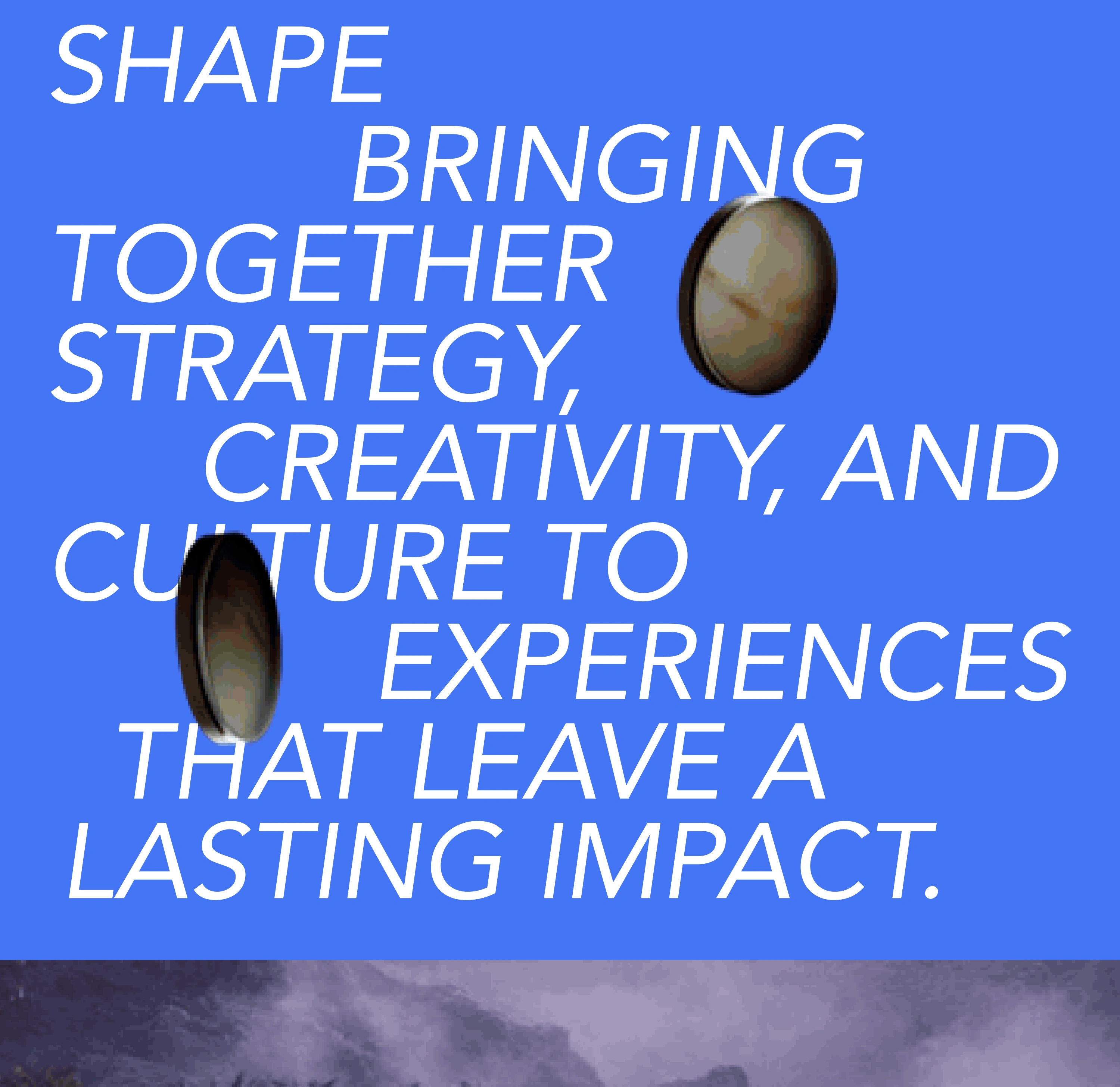 Shape bringing together strategy, creativity, and culture to experiences that leave a lasting impact. BADA — Creative House, based in Saudi Arabia, established 2022.
